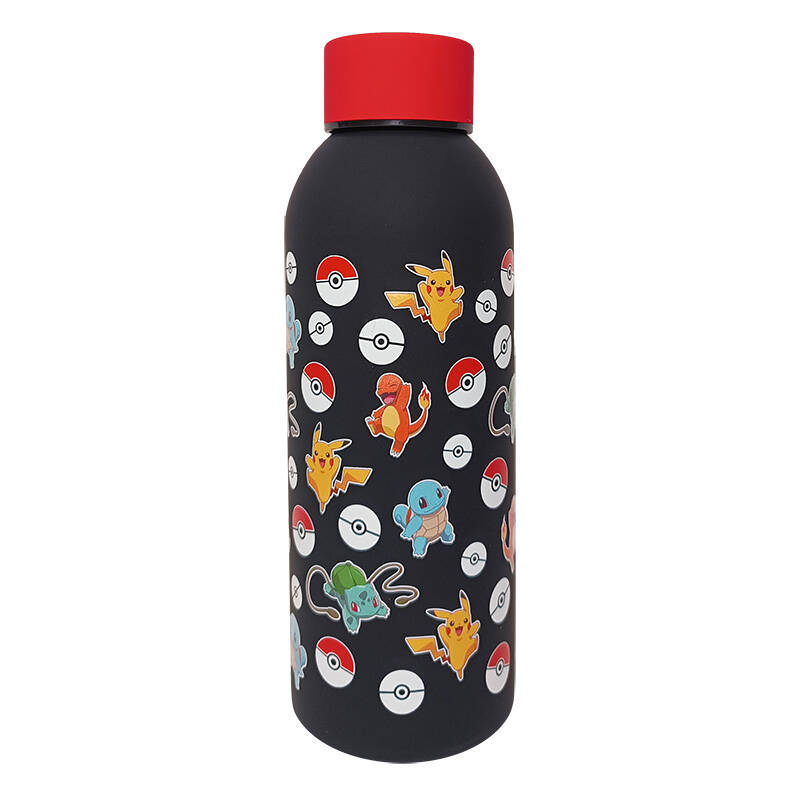 KiDS Licensing Pokemon Műanyag Gyerek Kulacs 500 ml - Fekete mintás (PK00018)