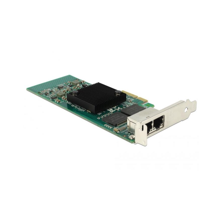 Delock i350 1Gb/s PCIe x4 Dual RJ45 hálózati adapter low profile (89945)