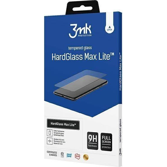 3mk HardGlass Max Lite Xiaomi Redmi 11 Prime Fekete Teljes Képernyős Üveg Kijelzővédő Fólia