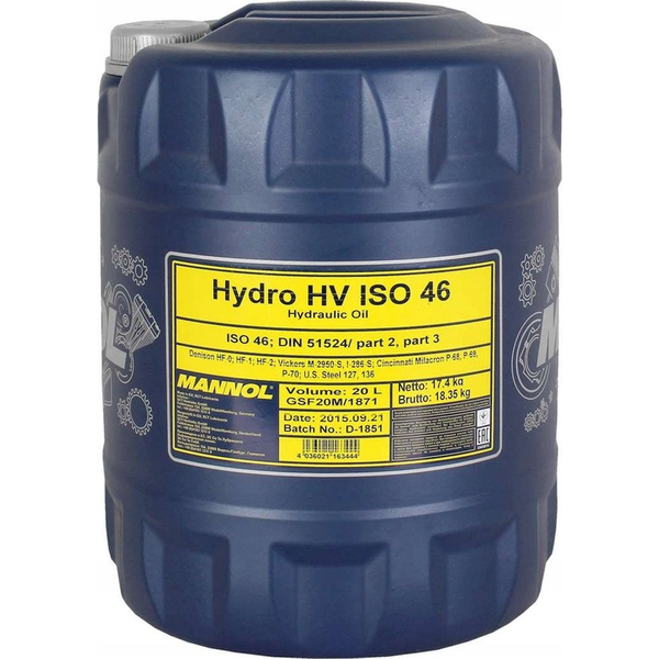 Mannol Hydro HV Iso 46  2202 Hidraulika Olaj - 20 L