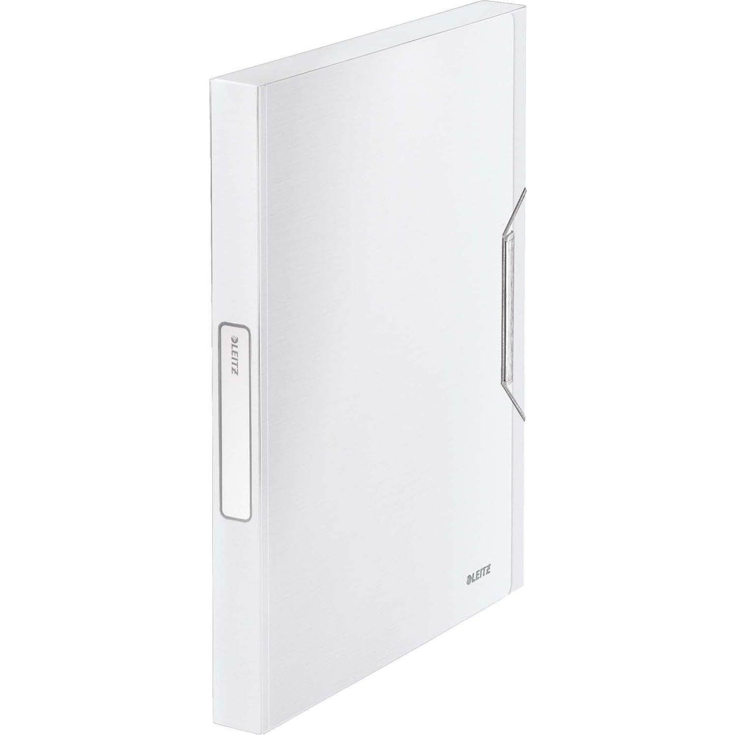 Leitz Style JUMBO műanyag kristályfehér gumis mappa (39560004)