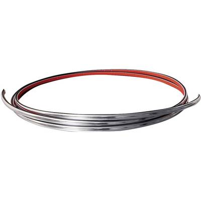 Autó díszléc, díszcsík, króm, 2,4 m x 21 mm, Eufab (30182)
