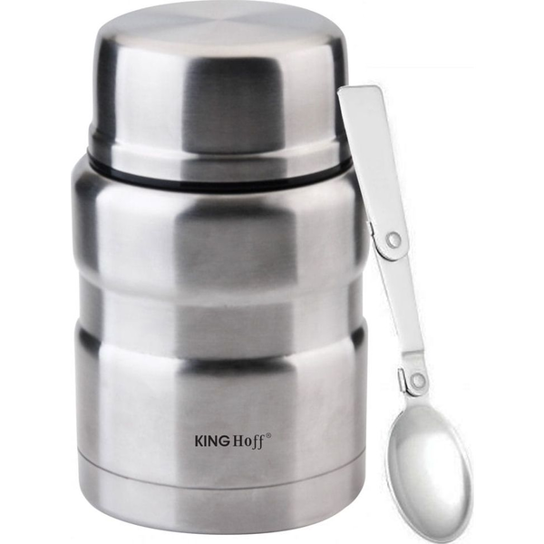 KingHoff Termos obiadowy KH-1457 0.5 l Srebrny