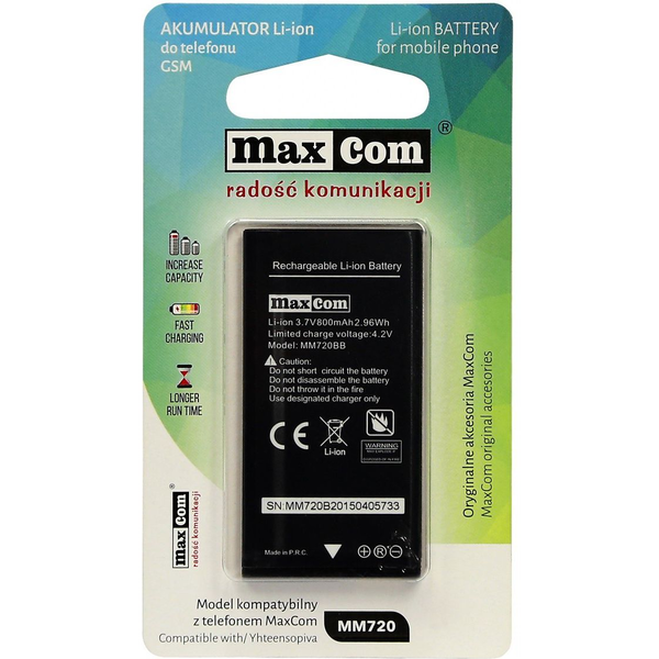Originální baterie Maxcom MM720BB/MM721 800 mAh