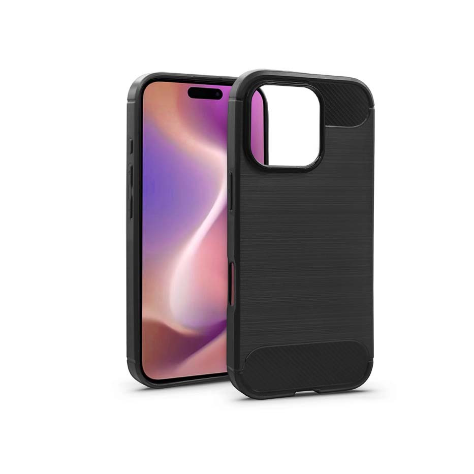 Apple iPhone 16 Pro Max szilikon hátlap - Carbon - fekete (HF782464)
