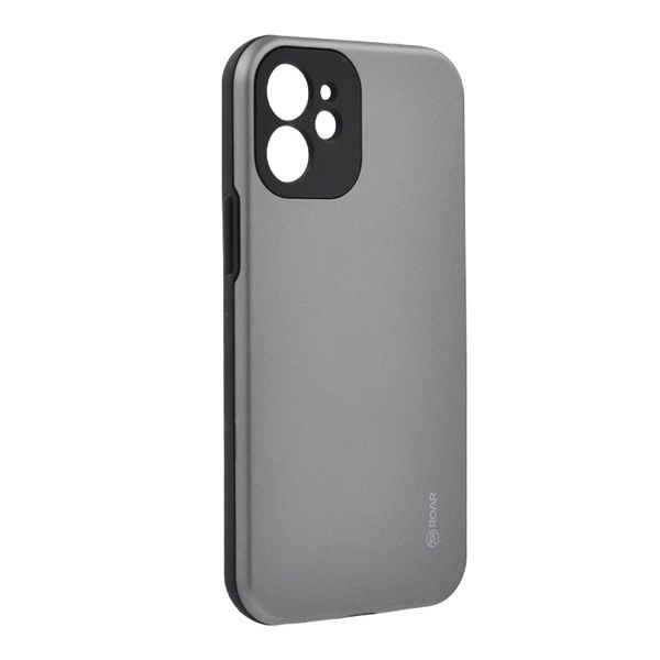 ROAR RICO ARMOR szilikon telefonvédő (közepesen ütésálló, műanyag hátlap, matt) SZÜRKE [Apple iPhone 12 mini] (5996457995271)