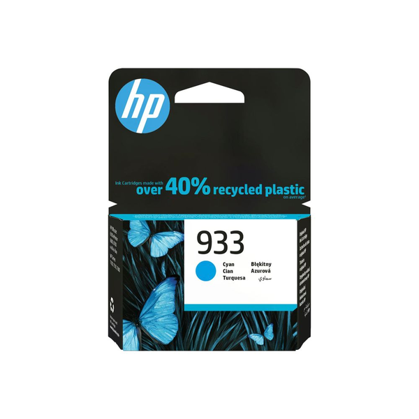 HP 933 Cyan Original Ink Cartridge глава и патрон за мастиленоструен принтер 1 броя Оригинал Стандартен добив Синьо-зелен