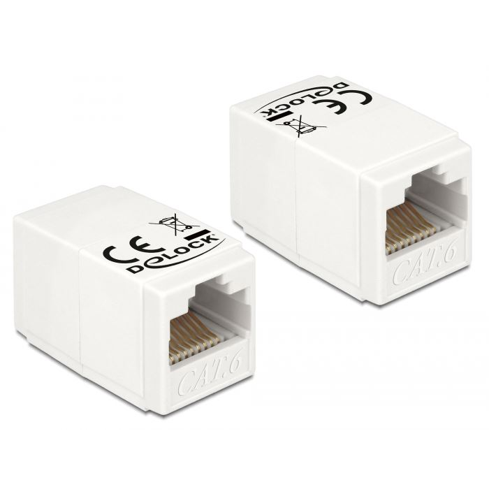 Delock RJ45-aljzat > RJ45-aljzat Cat.6 UTP adapter (86249) (del86249)