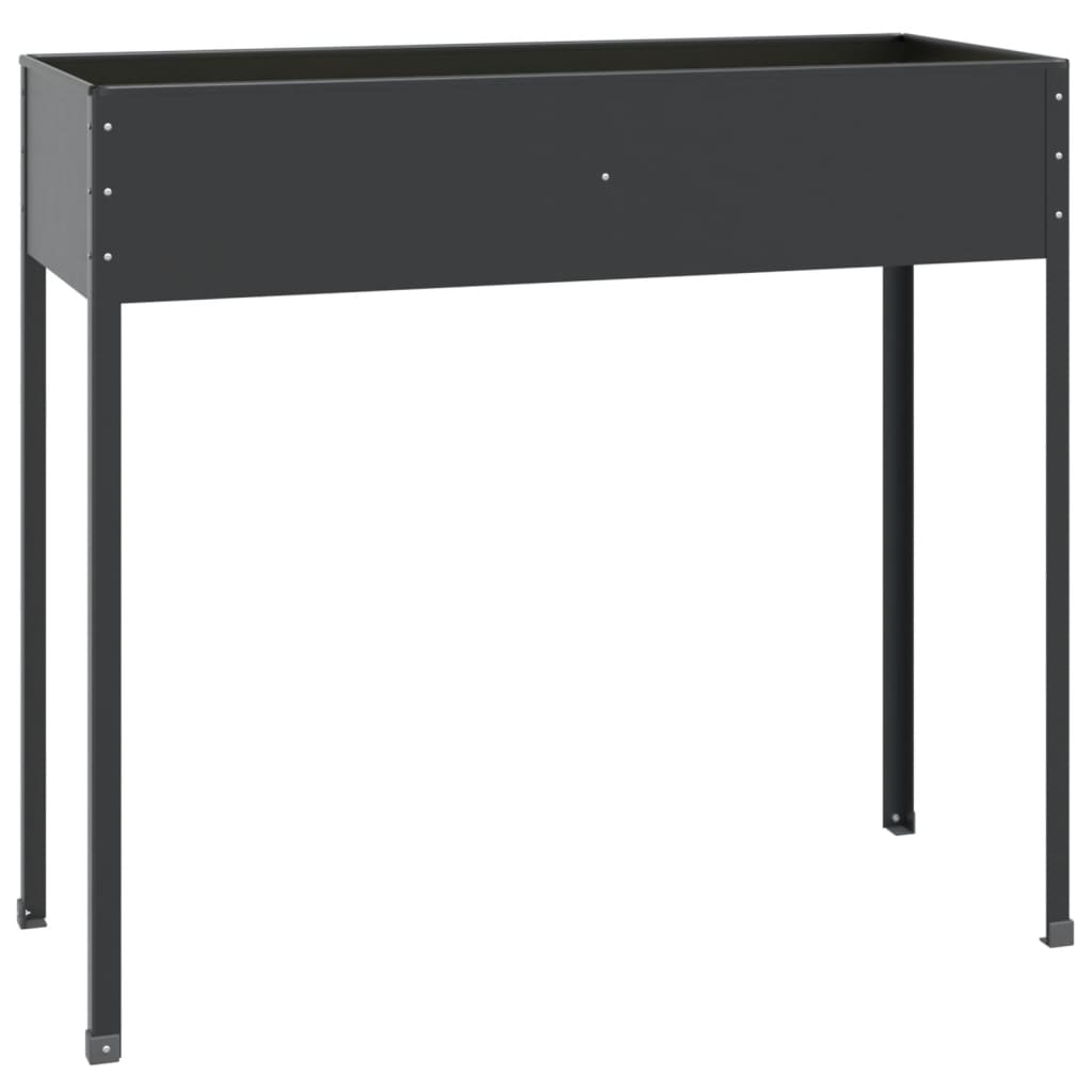 antracitszürke horganyzott acél kerti ültető 100,5x40,5x90 cm (152263)