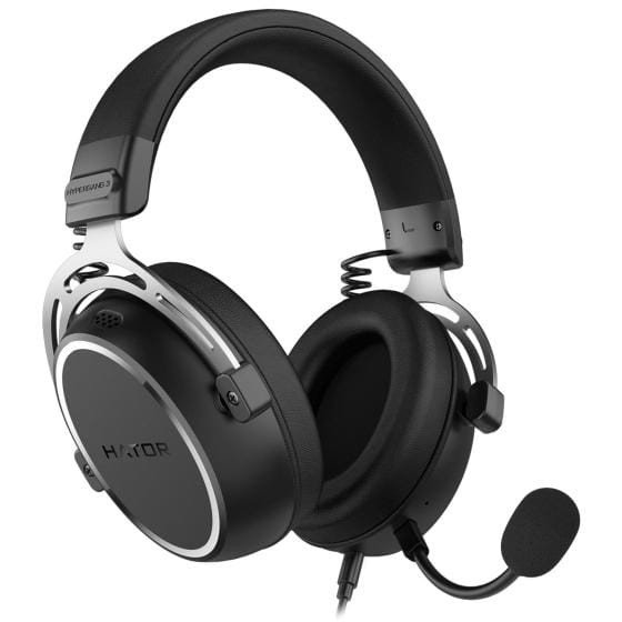 HATOR HYPERGANG 3 Hi-Res Headset Ledningsført Spil USB Type-C / USB Type-A Sort