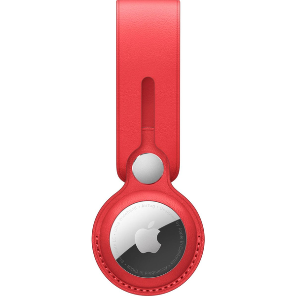 Kožený řemínek Apple AirTag Leather Loop Červený MK0V3ZM