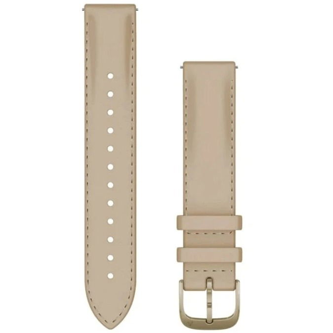 Garmin Quick Release (18 mm) bőr - Light Sand / Cream Gold (010-12932-60)