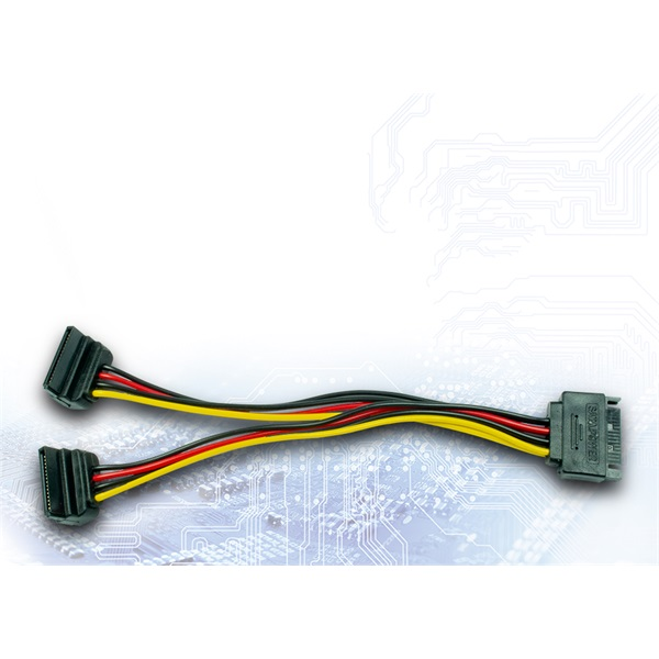 ARGUS Adapter 1x SATA - 2x SATA, M/ 2x F, 0,15m