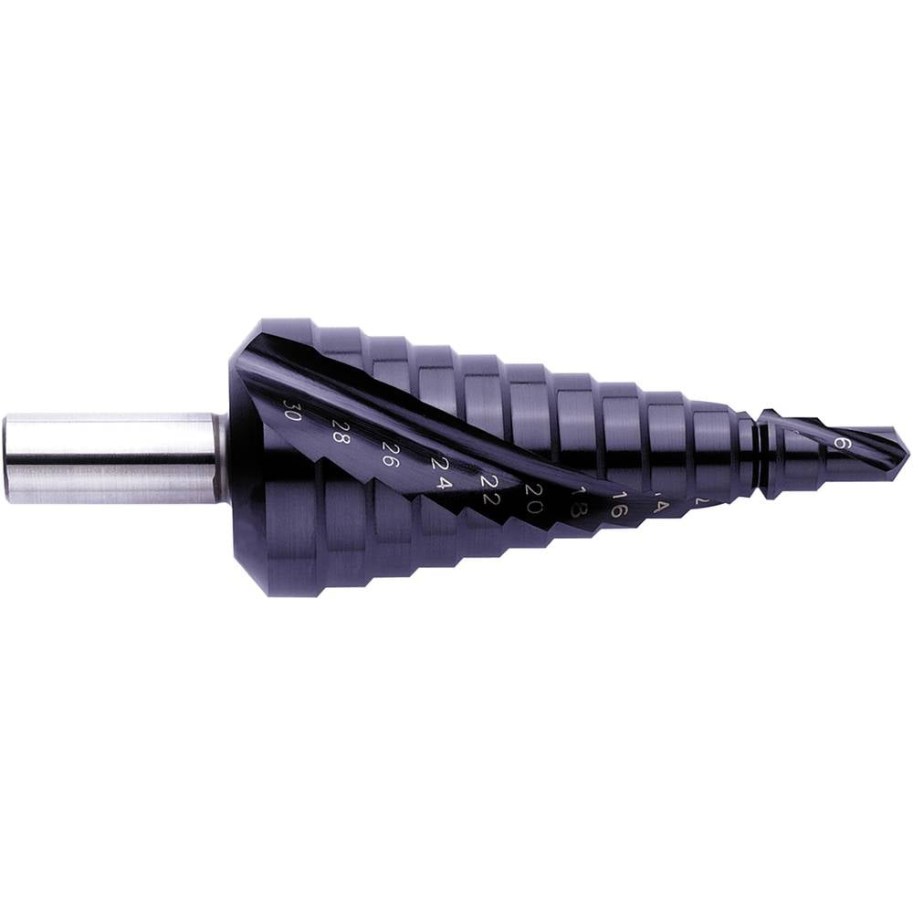 HSS fokozatfúró, 6-30mm TIAIN spirálhoronnyal Exact (796 / 07023)