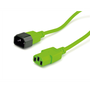 ROLINE - Захранващ кабел Монитор, C14 - C13, 1.8m, зелен - 19.08.1523-25