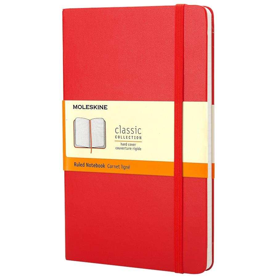 Moleskine S, keményfedeles, vonalas, piros (MM710R)