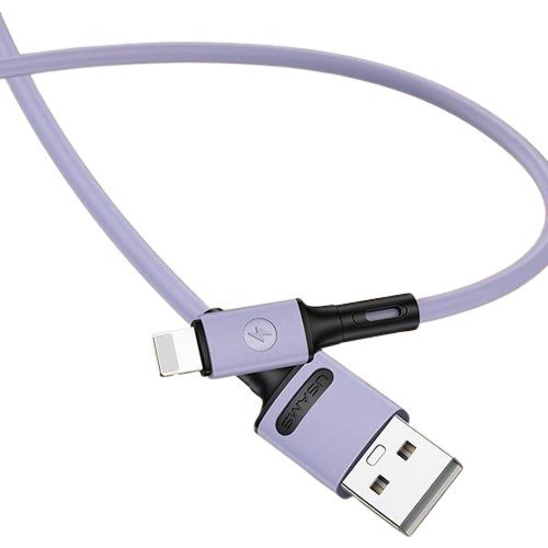 Kabel Usams USB - Apple Lightning 1 m fialový