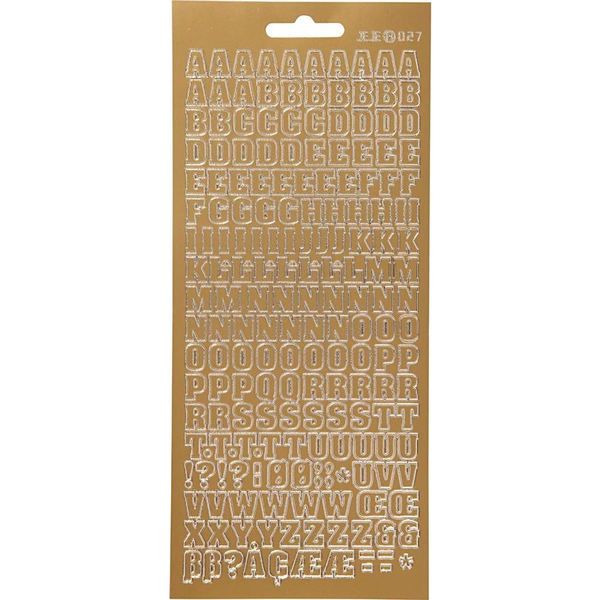  Focus Focus Stickers Gold Letters Design 2