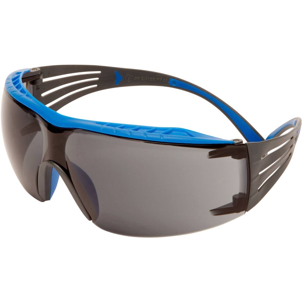 3M SecureFit SF402XSGAF-BLU védőszemüveg, párásodásmentes, szürke lencse, kék-szürke (SF402XSGAF-BLU)