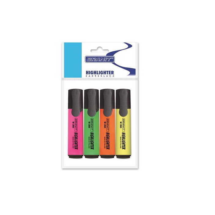 Granit Piccolo M260 1-5 mm Szövegkiemelő 4 darabos - 4 különböző szín (M26004Z00)