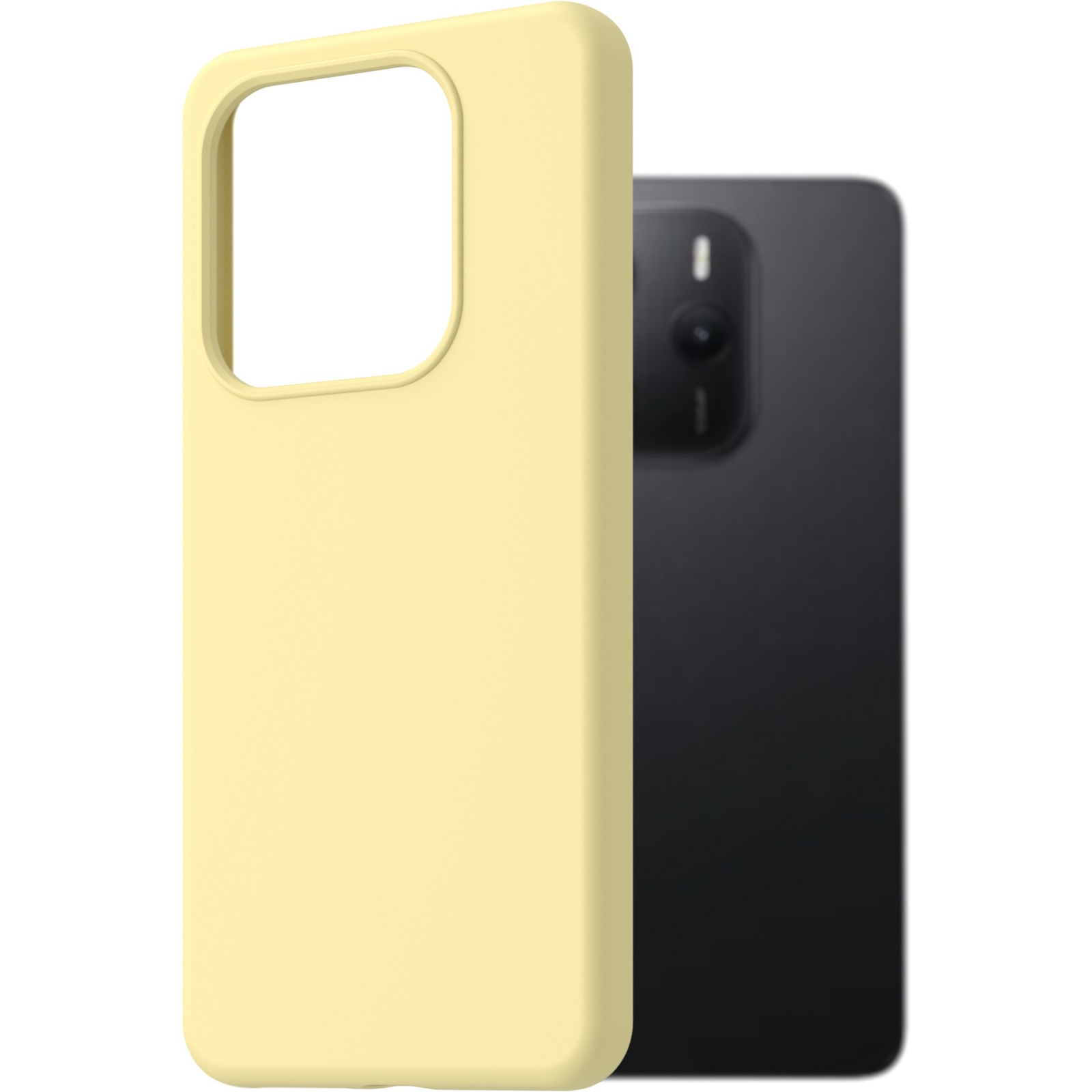 AlzaGuard Premium Silicone Case Xiaomi Redmi Note 14 sárga tok (AGD-PCS444Y)