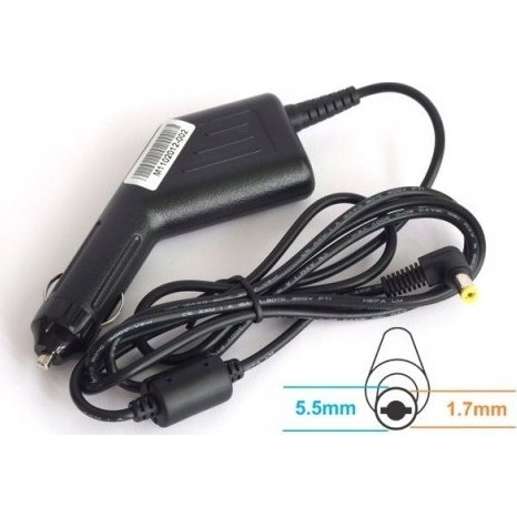 Zasilacz do laptopa Energy4U Energy4U CA06 19V / 1.58A (5.5x1.7mm) 31W, zasilacz samochodowy do notebooka Acer Aspire One, Dell Mini