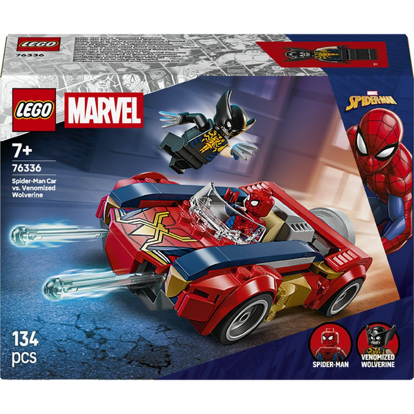 LEGO Marvel 76336 Spider-Man a auto vs. venomizovaný Wolverine