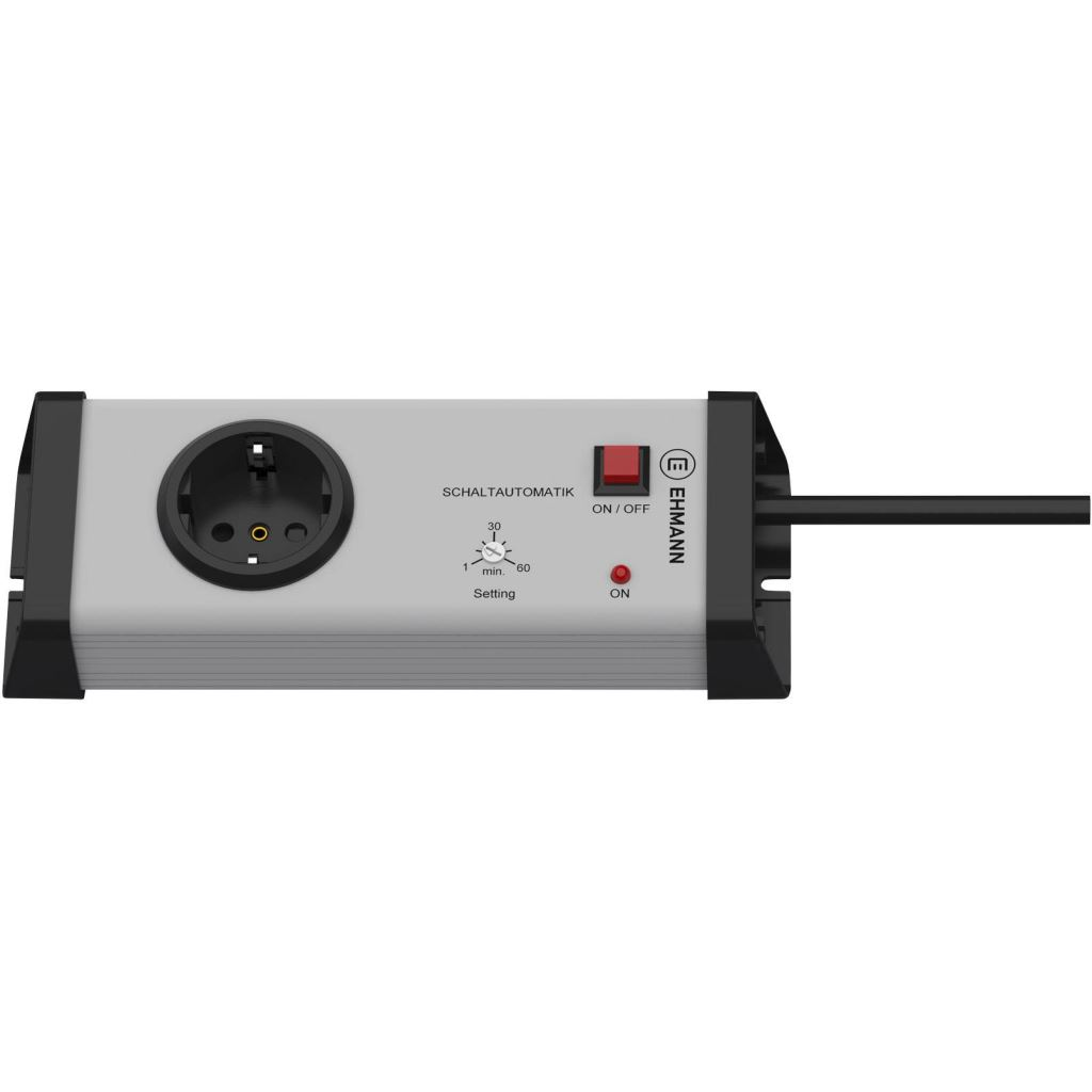 Ehmann 0217c01012a01 Elosztó 1 részes Szürke, Fekete Védőérintkezős 1,5m (0217c01012a01)