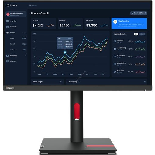 Lenovo ThinkVision T22i-30 LED display 54,6 cm (21.5") 1920 x 1080 Pixel Full HD Nero