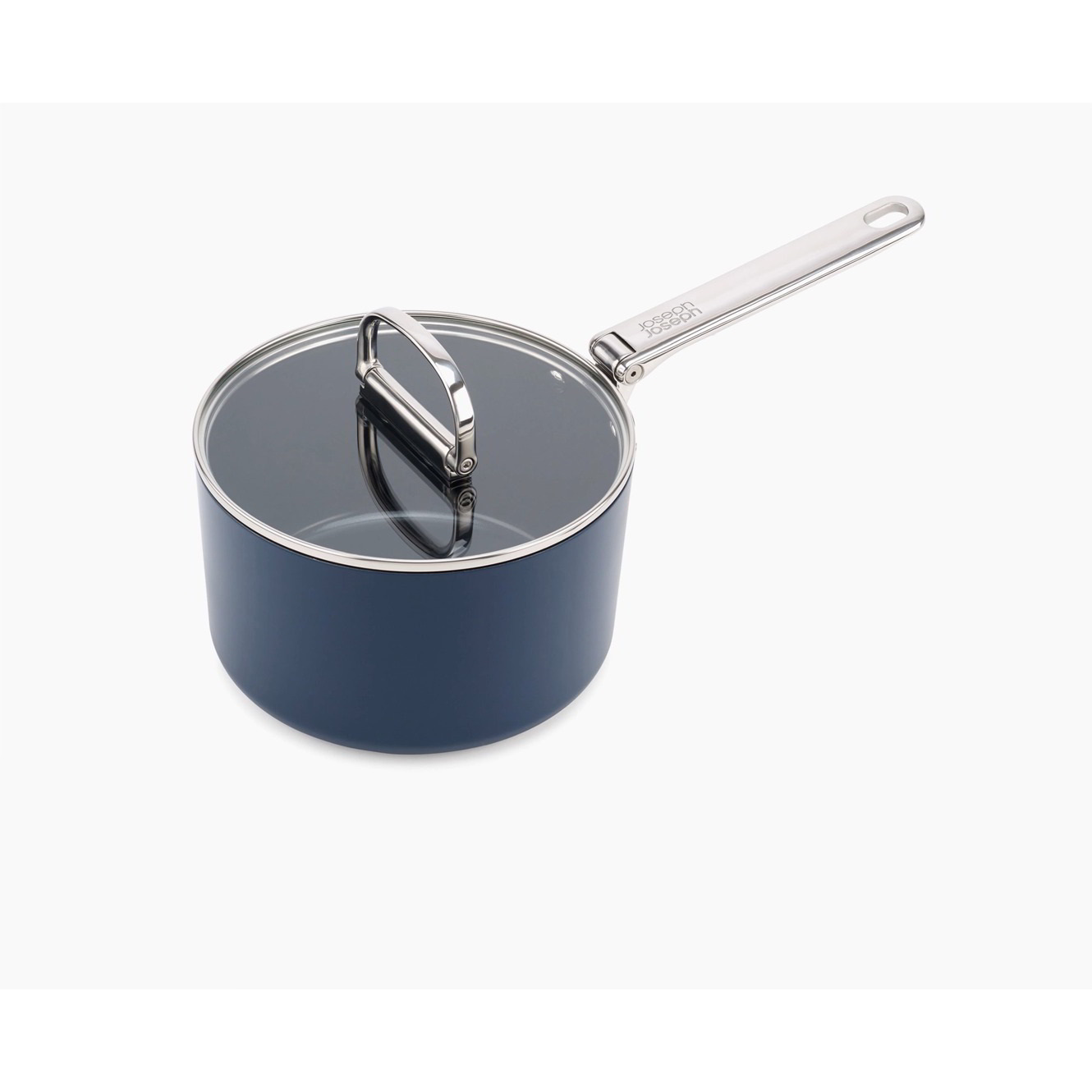 Joseph Joseph Space Kerámia Bevonatos Tapadásmentes Fazék fedővel Ø19cm - Kék (45038)