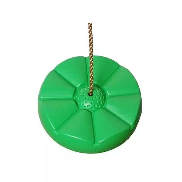 Nadland virág alakú tányérhinta kötéllel almazöld (2521064) (Nadland2521064)