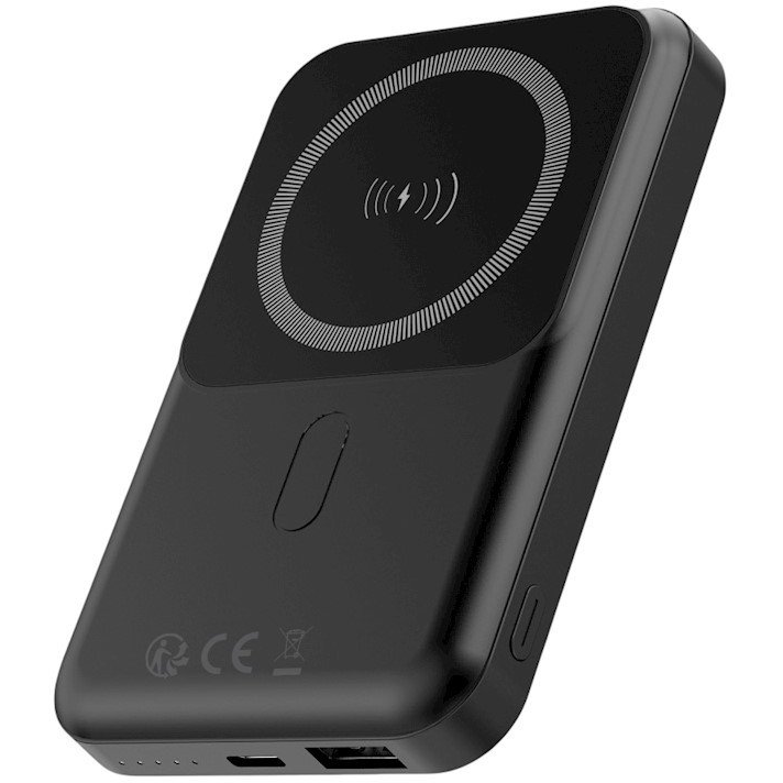 Forever MATB-100 Vezeték Nélküli Mágneses Powerbank 10000 mAh Fekete (GSM173081)