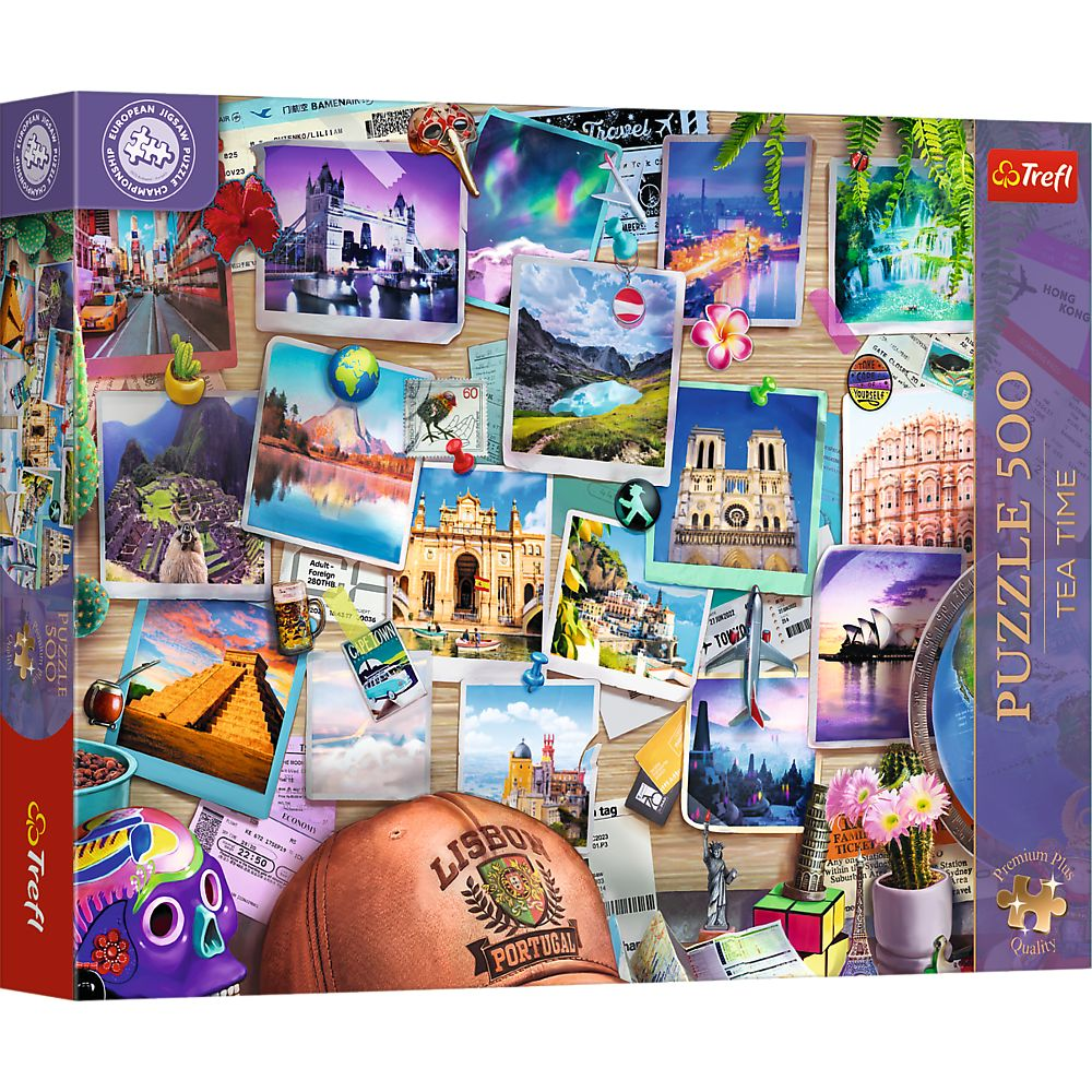 Trefl Premium Plus: European Puzzle Championship Utazás - 500 darabos puzzle (37616) (37616)