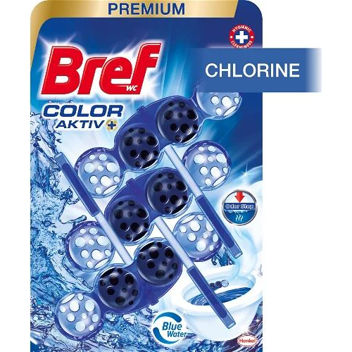 Bref WC Color Aktiv+ Chlorine illatosító golyó 3x50g (9000101018226)