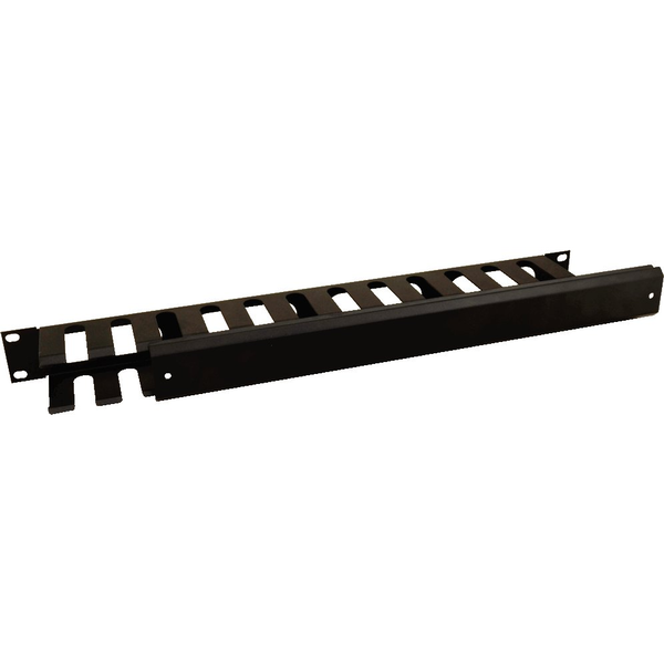 RAOK-1M PULSAR Organizer kabli poziomy metalowy z pokrywą 1U do szaf RACK