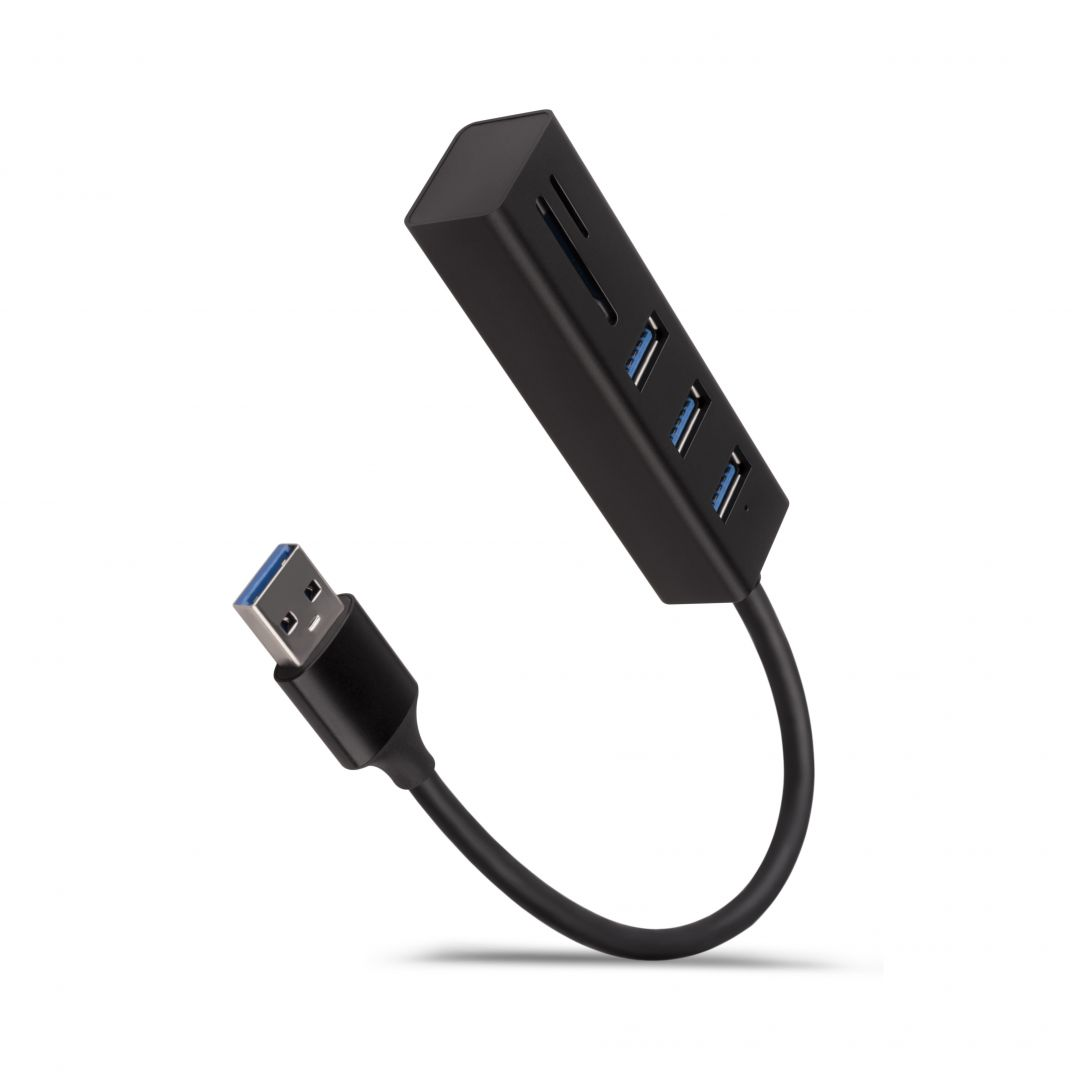 Axagon HMA-CR3A USB3.2 multiport Hub 3-port + SD/microSD (HMA-CR3A)