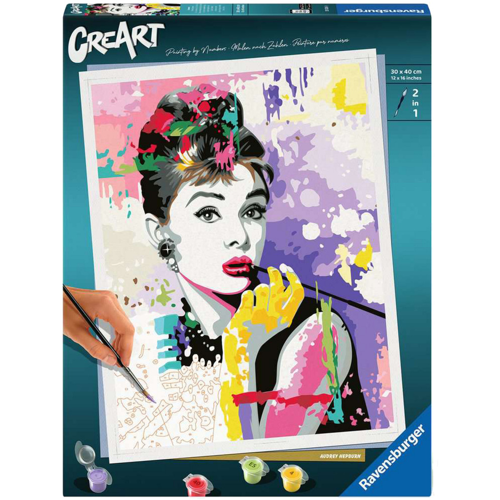 Ravensburger CreArt Premium Kifestő készlet - Audrey Hepburn (25526)