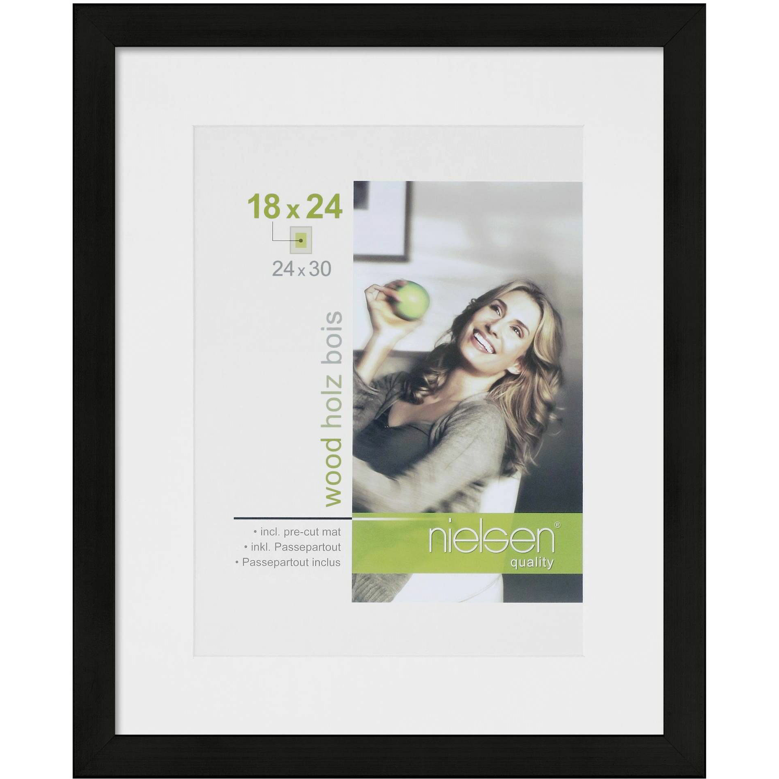 Nielsen Apollon 24x30 Képkeret - Fekete (8988006)