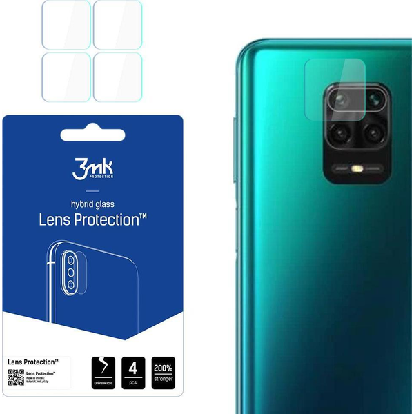 Hybridní Sklo 3MK pro Xiaomi Redmi Note 9 Pro Max, 4 ks