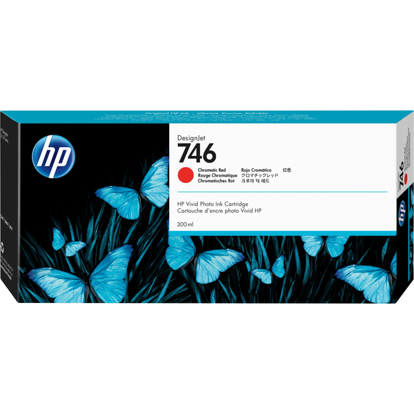 HP 746 300-ml Chromatic Red DesignJet Ink Cartridge inkoustová náplň 1 kusů Originální