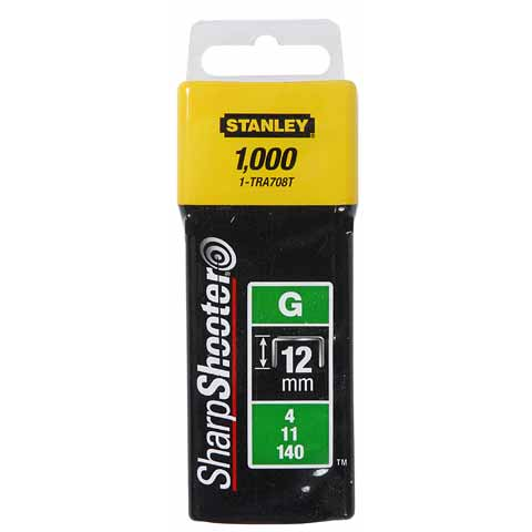 Sponky Stanley 1-TRA708T typ G, 1000 kusů, 12 mm