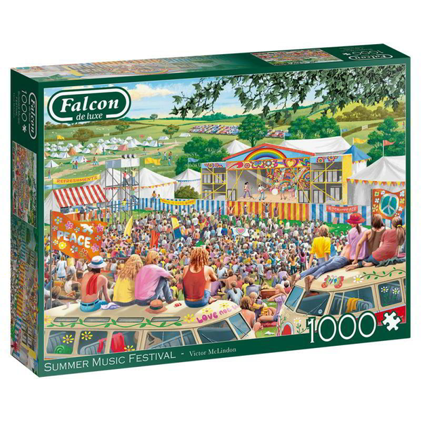 Falcon de luxe Summer Music Festival 1000pcs Puzzle 1000 kusov Ľudia
