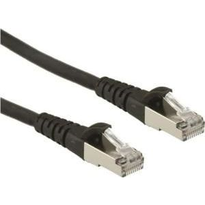 ROLINE Patchkabel Cat.6A S/FTP (PiMF), Component Level, LSOH, schwarz, 1,5 m