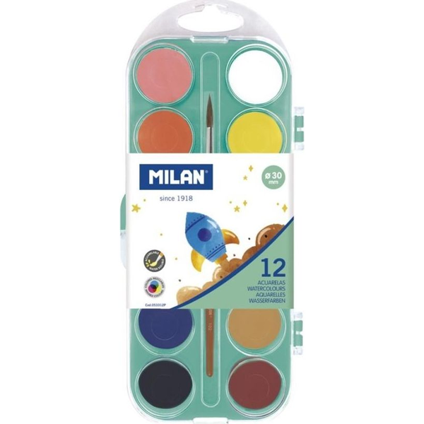 Milan Acuarelas Pincel, Varios, Unica