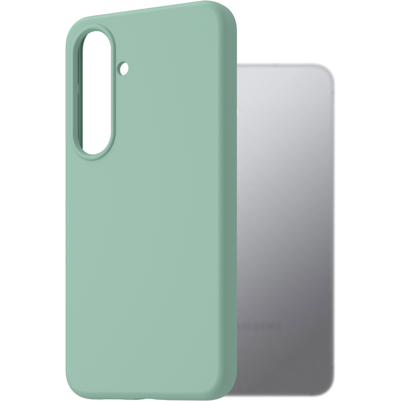 AlzaGuard Premium Samsung Galaxy S25 5G világoszöld szilikon tok (AGD-PCS441E)