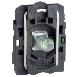 Segéd kapcsoló blokk LED modullal 24 V, csavaros csatlakozással, fehér, Schneider Electric Harmony ZB5AW0B11 (ZB5AW0B11)