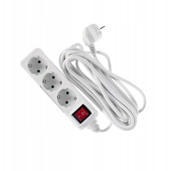 Bellight Extension cord with 3 sockets 5m 5901854565552