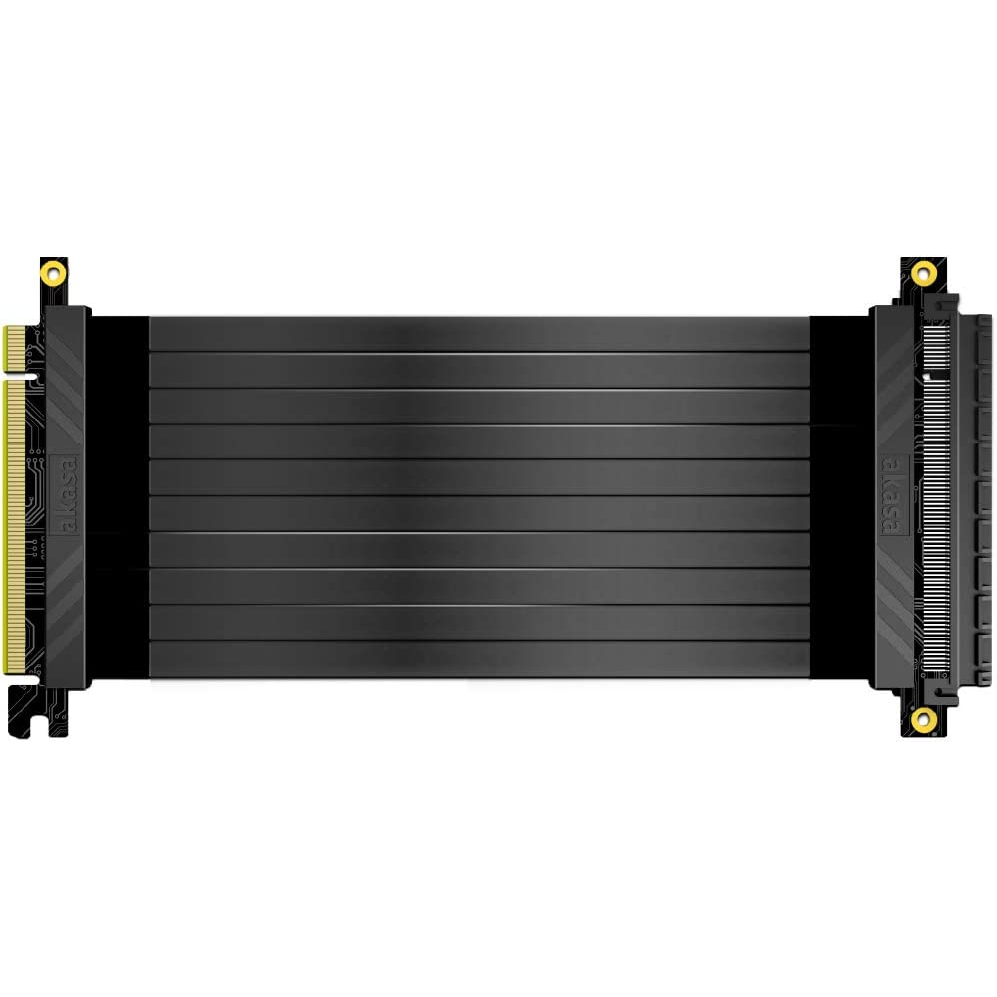 Akasa AK-CBPE01-20B Riser Black X2/X3 Premium PCIe 3.0 x16 hosszabbító tápkábel 20cm (AK-CBPE01-20B)