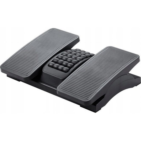  Q-Connect Podnóżek Q-CONNECT, 430x320mm, z oddzielnymi platformami na nogi, masażer, czarny