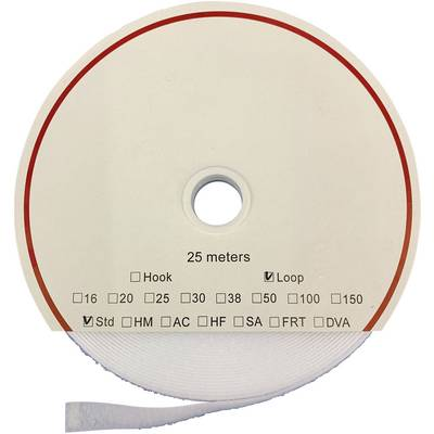 Öntapadó tépőzár szalag, 25 m x 50 mm, fehér, Fastech LOOP HM PS-A69 50MM (T0205000000325)